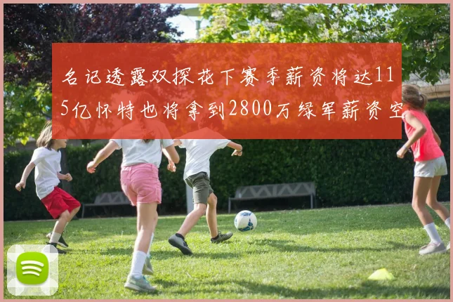 名记透露双探花下赛季薪资将达115亿怀特也将拿到2800万绿军薪资空间依旧紧张